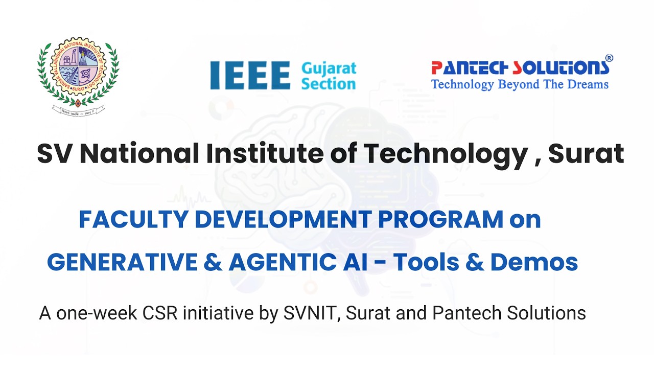 Day-01 : SVNIT FDP on Generative & Agentic AI