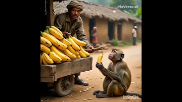monky am  churata  shope keper  na bahut pita  ai video genrate #ai #monkey #sad #shorts #viral