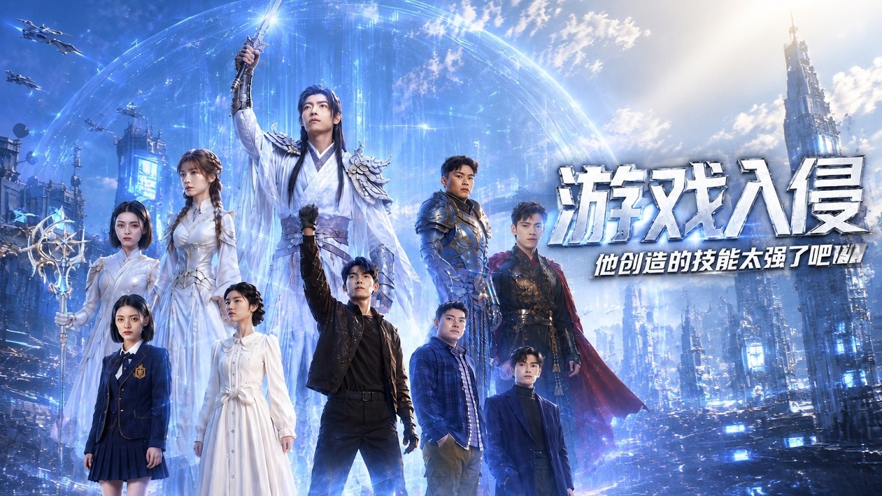 【高清全集】《游戏入侵：他创造的技能太强了吧》 #逆袭 #爱情 #甜宠 #反转 #热门短剧 #drama #爽剧 #電影 #精彩影视 #AI短剧