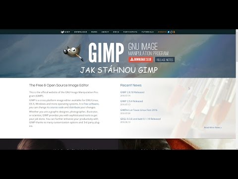 Jak stáhnout a nainstalovat GIMP