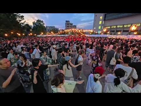 ハラハラ音頭　2025年第3回奥浅草盆踊り第二部１８　隅田公園山谷堀広場　東京都台東区　4K動画