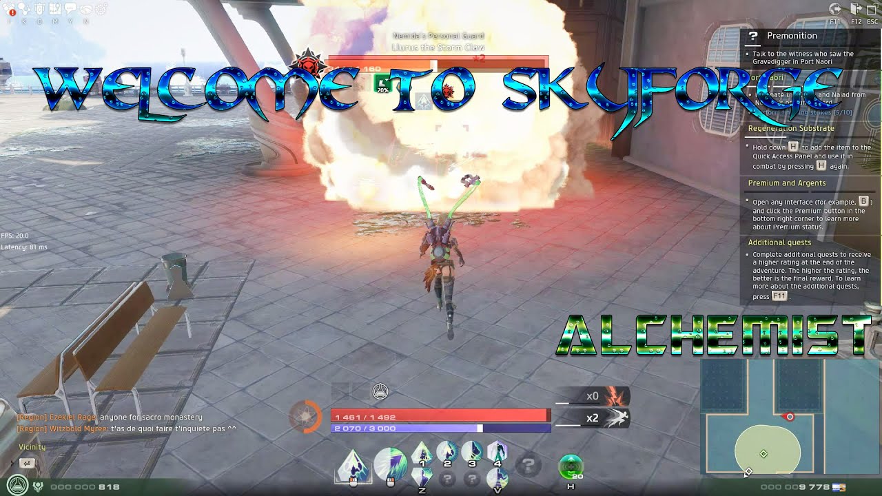 Let's play :SKYFORGE- Naori Island (Acid slinging Alchemist)