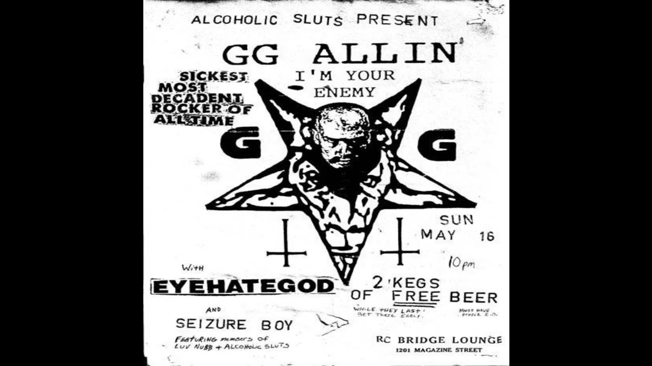 GG Allin - Hangin' Out With Jim (Live At The Orpheus Theater, Knoxville, TN, 11-23-1991)