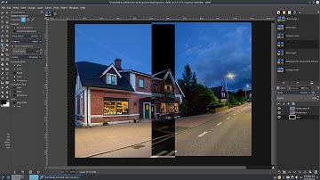 Rotating layers for alignment using GIMP