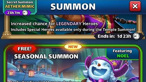 Empires Puzzles : Summoning everywhere chasing blue ether mimic (part 2)