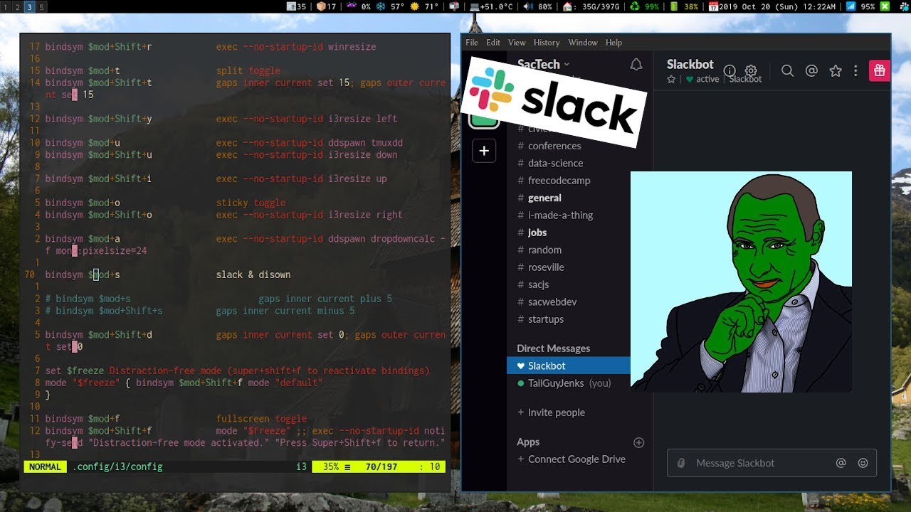 New Update Setting Up Slack With i3 on Arch Linux