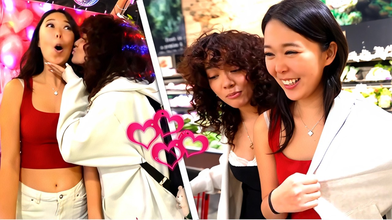 Cinna & ExtraEmily Can’t Stop Flirting at the Grocery Store | So Cute