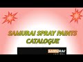 SAMURAI SPRAY PAINTS COLOR CARD