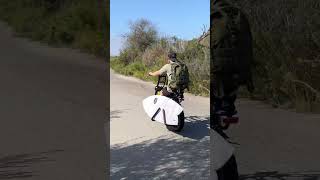 Using a Surfboard Rack on an Electric Bike #shorts