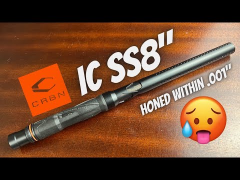 INSANELY SMOOTH! | CARBON PAINTBALL IC SS8" BARREL REVIEW