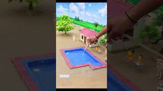 Amazing Mini Swimming Pool Construction 🏊 #Shorts