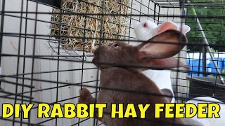 How to Make a Cheap Rabbit Hay Feeder | Rabbitry