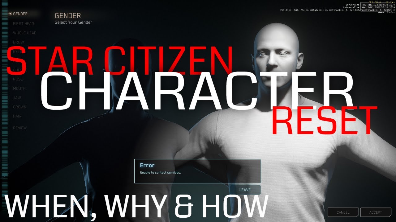 Star Citizen  How to Character Reset | When do you need to | What does  it do | When not too - YouTube