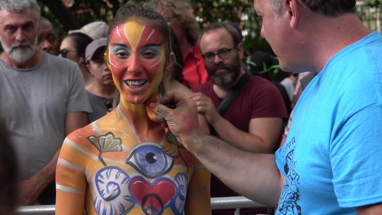 Naked Body Painting Nymphet Youtube