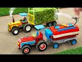 Top diy tractor making mini transporting gasoline  diy fire truck rescues petrol pump  hp mini