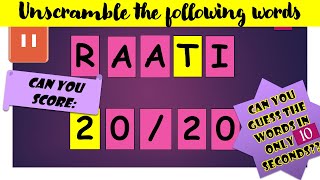 5-Letter Scrambles Puzzle | Give It A Shot | Can You Ace 20/20? Few Can screenshot 5