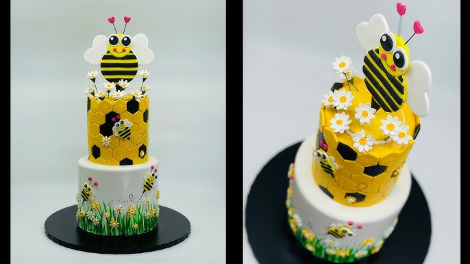 How to make Fondant Bees cake Topper  Edible simple bees cake topper  #cakesforyoubyfrance 