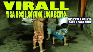 Virall Tiga Bocil Goyang Lagu Bento  Ampun Senior Bocil Lewat Dulu