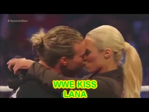 WWE TNA TOP 5 LANA and Dolph Ziggler KISS