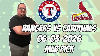 Download lagu Texas Rangers vs Saint Louis Cardinals 6/3/26 MLB Pick & Prediction | MLB Betting Tips