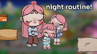 DRAMA AVATAR WORLD | NIGHT ROUTINE WITH A FAMILY! | AW |