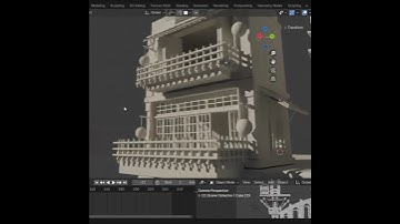 One building down a thousand more to go #shorts #timelapse #3d #blender #architecture #b3d  #games