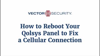 How to Reboot a Qolsys -- or IQ -- Home Security Panel to Fix a Cellular Connection screenshot 4