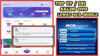 CARA TRANSFER BCA KE OVO | TOP UP OVO LEWAT BCA MOBILE | m-BCA | M Banking