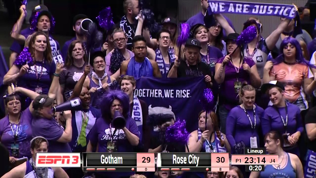 2015 WFTDA Champs -  D1 Game 12: Gotham Girls Roller Derby vs Rose City Rollers