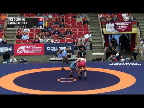 120kg Finals (2 of 2), Nathan Butler, California RTC vs Jake Gunning, Buffalo RTC