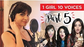 Video thumbnail of "1 GIRL 10 VOICES! (CAMILA CABELLO, KATY PERRY, SELENA GOMEZ & 7 MORE)"