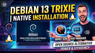 Linux पर QEMU / Virt-Manager के साथ Debian 13 (Trixie) कैसे इंस्टॉल करें (पूर्ण गाइड) screenshot 4