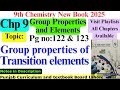 Group properties of transition elements #9thchemistryonlie