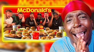 SIDEMEN EAT EVERYTHING ON THE MCDONALD&#39;S MENU (REACTION)