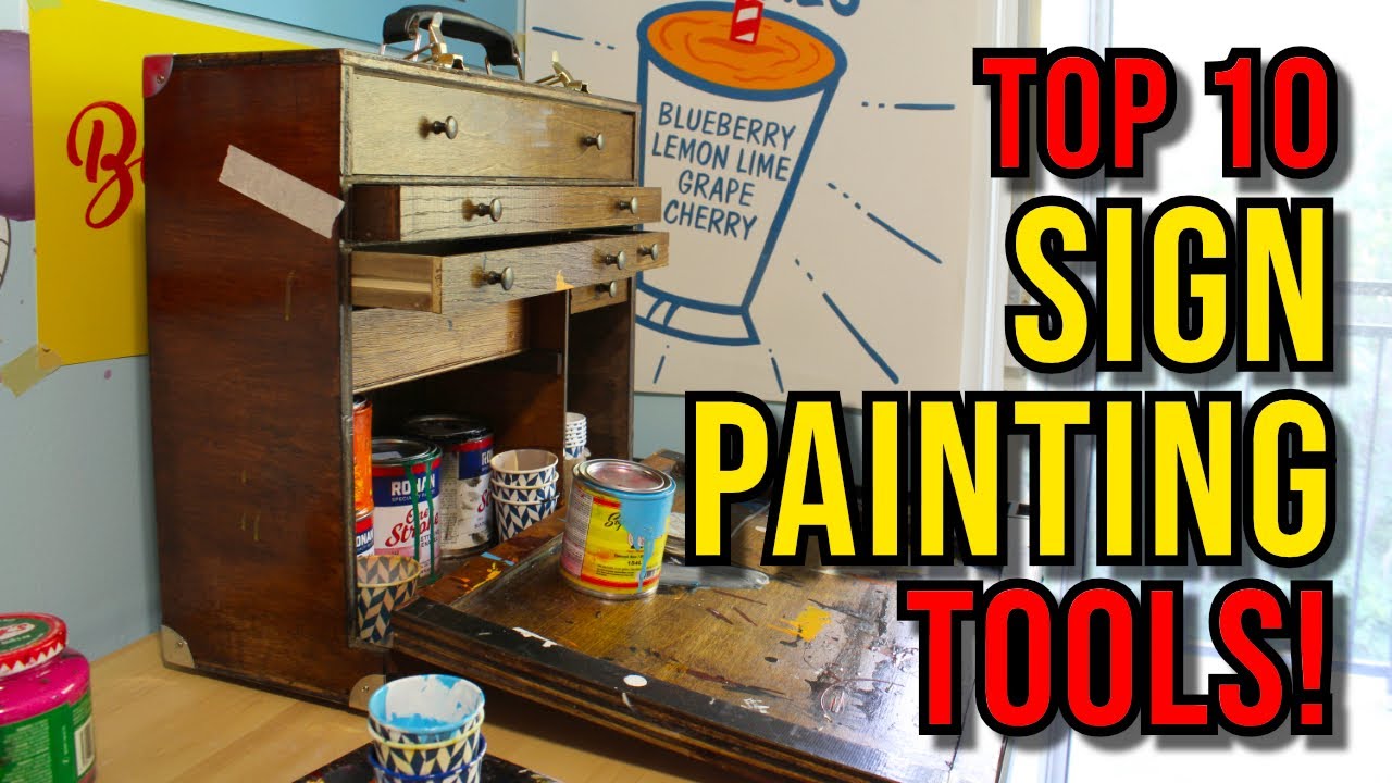 Which kind of paints do sign painters use? : Robertsign