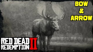 Hunting The Legendary Moose But Using Bow And Arrow Red Dead Redemption 2