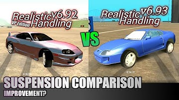 New Suspension Setup Comparison - Realistic Handling v6.93 Test - GTA SA