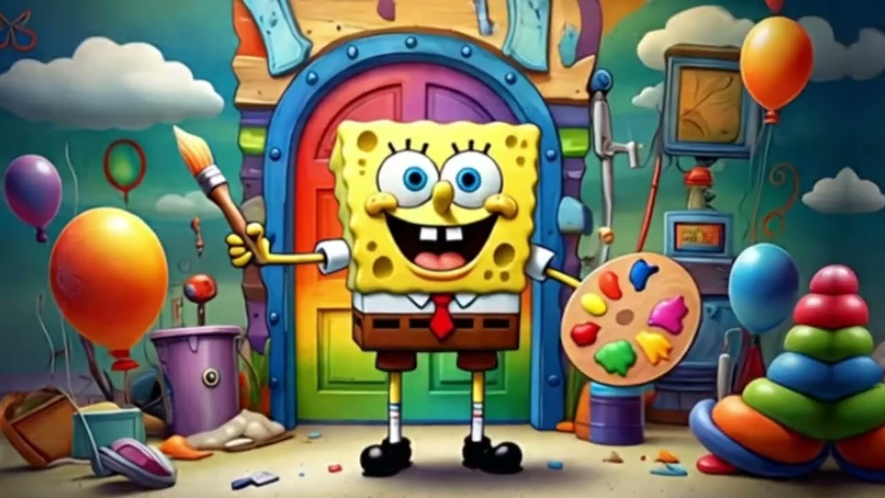 As Cores do Bob Esponja ‐ Feito com o Clipchamp