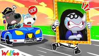 The Masterpiece is Gone,Wolfoo! | Police Chase | Stranger Danger  Wolfoo Kids Cartoon