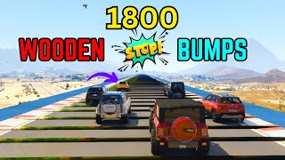 GTA 5 : WHICH INDIAN CAR COMPLETE 1800 SPEED BUMP CHALLENGE WITH SUPER SUV GTA V HINDI