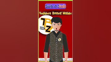 Youtubers Biggest Mistake Sub 4 Sub #youtubeshorts #shorts