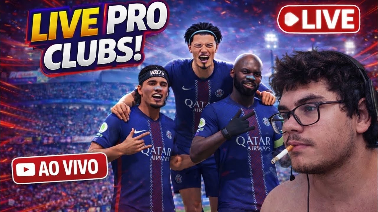 JOGANDO PLAY-OFFS DE PRO CLUBS EA FC26 LIVE PT/BR🔴