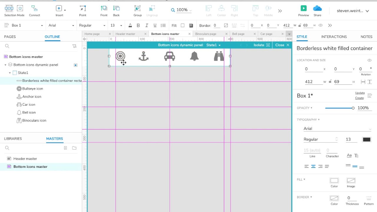 New Jersey Institute of Technology Axure Tutorial Creating top and ...