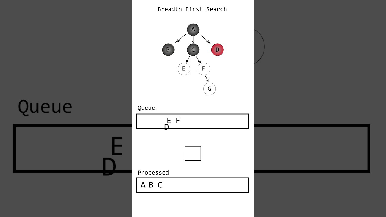 BFS Breadth First Search Animation