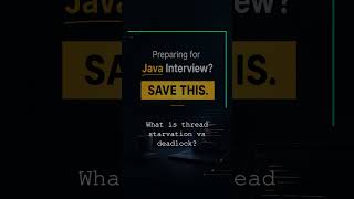 Starvation vs Deadlock? | Most Asked Java Interview Questions #java #interviewquestions