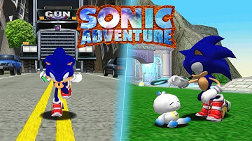 This is NOT Sonic Adventure 2! (SA2 Conversion in Sonic Adventure)