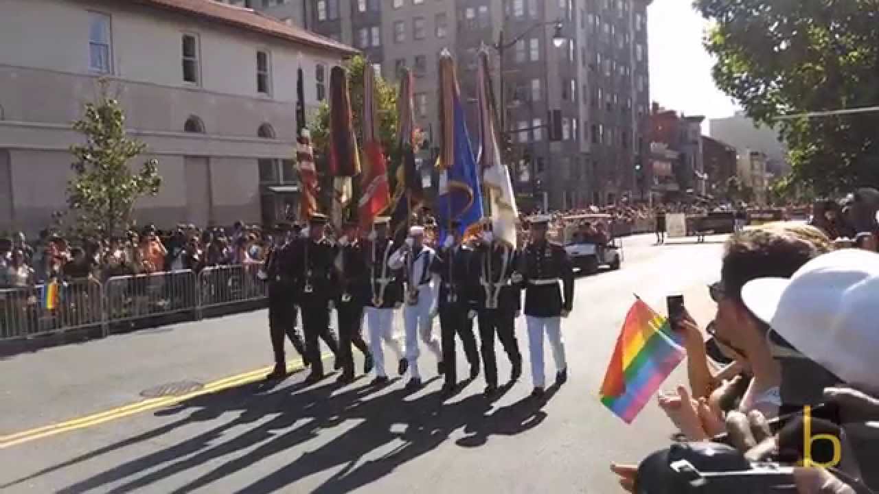 Armed Forces Color Guard at 'Capital Pride 2014' - YouTube