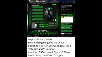 Tutorial: Making a quickscope macro - Razer Deathadder