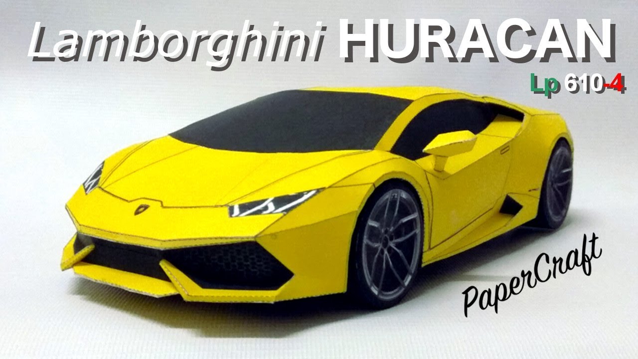Lamborghini Huracan PaperCraft - full build video remake 1:15 scale. -  YouTube