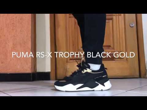 puma rs x trophy black gold